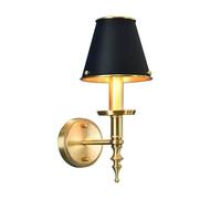 UOPYNE Nordic Brass Bedroom Wall Sconces Mid Century Metal Living Room Lamps E14/E12 Base Stairs Lighting for Aisle Balcony Vanity Hallway
