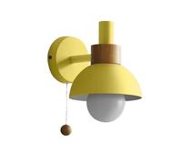 UOPYNE Nordic Modern Wall Lamp Creative Light Fixtures Color Sconces with Ball Zipper Switch for Bedroom Living Room Hallway