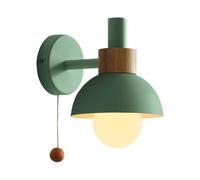 UOPYNE Nordic Wall Lantern, Modern Lamp Torchlight Shaped Light Fixtures Color Sconces Industrial 1 Head Mount Lighting with Ball Pull Chai, for Farmhouse Indoor Bathroom