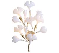 UOPYNE Petal Shaped Wall Light, Modern G9 Base Candelabra Sconce, Metal Mount Lighting for Bathroom Vanity, Bedroom, Living Room, Hallway, Porch