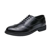 UOPYNE Primavera otoño Zapatos Hombre Formales Transpirables Lujo con Cordones Puntiagudos Traje Negocios Oxford Elegantes for Hombres