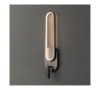 UOPYNE Three-Color Dimming Wall Light 12W Gold/Black Lamp with Spotlight Copper Decorative Lighting for Bedroom Bedside Living Room Stairs Corridor