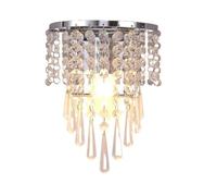 UOPYNE Vintage Brass Living Room Wall Mount Light Fixtures Modern Crystal Bedroom Sconces E14/E12 Base Bathroom Lamps for Hallway Mirror Porch