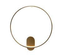 UOPYNE Wall Sconce Creative Circle Brass Lighting Indoor Ring Living Room Decor Lamps for Stairs Aisle Balcony Vanity