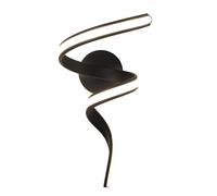 UOPYNE Wall Sconces 12W Silicone Black Lighting Modern Creative Spiral Shape Lamp for Bedroom Living Room Stairs Aisle Balcony Vanity