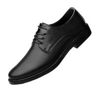 UOPYNE Zapatos Formales Negocios for Hombre, Piel Becerro, con Cordones, Transpirables, Antideslizantes, Goma, tacón bajo, for Bodas, Fiestas, clásicos, cómodos y Profesionales.(41 EU)