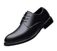 UOPYNE Zapatos Formales Vintage Piel Becerro for Hombre, con Cordones, Transpirables, Goma Antideslizante, Zapatos Vestir Casuales for el Trabajo y Ocasiones Especiales.(41 EU)