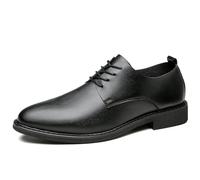 UOPYNE Zapatos Oxford Casuales for Hombre, Cuero francés, con Cordones, Punta Puntiaguda, Antideslizantes, for Oficina, Negocios, cómodos, Profesionales, Antideslizantes.(44 EU)