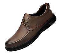 UOPYNE Zapatos Oxford clásicos con Cordones for Conducir, Planos, caña Baja, Antideslizantes, cómodos, for Uso Profesional e Informal