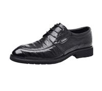 UOPYNE Zapatos Oxford for Hombres Vintage con Cordones Confort Ortopédico Brogue Cuero Francés Baile Graduación Boda Zapato Informal Bajo(Noir,38 EU)