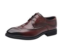 UOPYNE Zapatos Oxford Vestir con Cordones, cómodos y Antideslizantes, for Hombre, Cuero, for Uso Informal Oficina