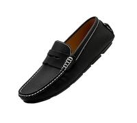 UOPYNE Zapatos Vestir clásicos sin Cordones for Hombre: diseño Antideslizante con Punta Redonda for Bodas, Oficina y Eventos Formales.(Noir,40 EU)