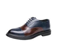 UOPYNE Zapatos Vestir Oxford Piel sintética for Hombre, con Cordones y Puntera, Informales, caña Baja, for Bodas, Negocios y Ocasiones Formales y Especiales.(40 EU)