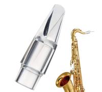 Uoqpty Boquilla Transparente Para Saxofón | Boquilla De Reemplazo Para Saxofón - Accesorio Para Instrumentos De Viento - Pieza De Reemplazo Para Saxo Soprano Alto Tenor Barítono