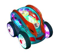 Uoqpty Coche De Truenos Eléctrico Infantil,Coche Acrobático Eléctrico con Rotación 360 Grados,Juego Educativo para Salón Exterior Pascua Jardín - Fiesta Cumpleaños Interiores Colegio