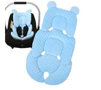 Uoqpty Colchoneta Silla Paseo Universals - Almohadilla Reversible para Cochecitos, Transpirable Y Cómoda 100% Algodón Funda Carrito Bebe, Cojín Doble Cara para Silla De Auto Y Carrito para Verano