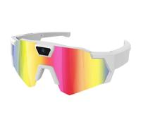 Uoqpty Gafas Deportivas HD POV con Cámara - Gafas Inteligentes Antirreflejos para Hombres Y Mujeres, Ga-fas De Sol con Cámara Y Audio, Video De Acción, para Ciclismo, Senderismo, Esquí, Vloggers