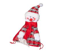 Uoqpty Lindas bolsas de tela para Navidad, bolsas de regalo de Papá Noel, bolsas de muñeca de tela, decoración de Navidad, reutilizable, bonita bolsa de regalo con cordón para Navidad