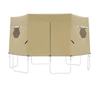 Uoqpty para Trampolín - Protección UV Y Cubierta Tipo Toldo | Pérgola Plegable Resistente con Tela De Sombra para Jardín Patio Y Exterior