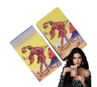 Uoqpty Tarot Cards - Baraja de Cartas de Tarot en Ruso - 78 Hojas para Principiantes, compañero Coleccionable para Adolescentes, Amigos, niños, niñas, colegas Familiares