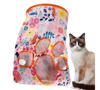 Uoqpty Túneles para Gatos de Interior | Túnel para Gatitos con Bola Peluda, Tubo Interactivo Extensible, Juguetes Divertidos para Gatos de Interior para Tiendas de Mascotas en el hogar