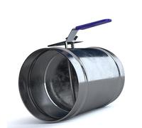 UORCXOAU Válvula De Control De Volumen De Aire, Interruptor De Compuerta De Ventilación con Manija Manual De Tubo Redondo, Acero Inoxidable 304(300mm)