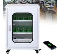 UORDBY Carro de Carga para 12-60 Dispositivos móviles, estación de Carga y Almacenamiento con taquillas Recargables para teléfonos móviles, Compatible con Varios Modelos de teléfonos móviles. 30slots