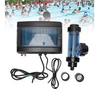 UORDBY Clorador de Sal para Piscinas, generador de Cloro, Siste-ma clorador de Agua Salada para Piscinas de 5-50 G/H, Rendimiento Estable para Piscinas de 10 a 100 Metros cúbicos. 30g/h
