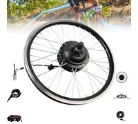 UORDBY Kit de conversión de Bicicleta eléctrica, Motor de buje de Rueda Delantera de Acero de 48 V para Rueda Delantera/Trasera, con Pantalla LCD Frontwheel1500W-26