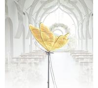UORDBY Lámpara de pie LED con Forma de Mariposa Creativa, romántica decoración Colgante para escenarios de Bodas, Ilumina Fiestas y guía el Camino a lo Largo del Pasillo Gold-2piece23.6in