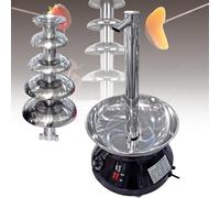 UORDBY Máquina para Fuente de Chocolate de 5 Niveles con grifos, Calentador de Fondue de Chocolate de Acero Inoxidable con Piezas Desmontables para Fiestas, Bodas, cumpleaños y bufés Black