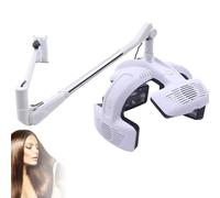 UORDBY Secador de Pelo Profesional con calefacción de Alta Potencia,Tratamiento capilar infrarrojo de Pared, con Brazo Giratorio de 360° y Pantalla LCD (Blanco) Wall-Mount