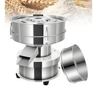 UORDBY Tamizadora Comercial de harina de Acero Inoxidable - Agitadora vibratoria eléctrica automática de 50 W con 2 tamices de Malla 40/60, 1350 RPM para tamizar harina, harina para pastelería 15CM
