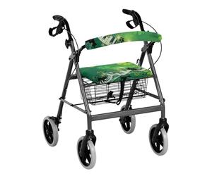 Uorisanigo Funda de asiento para andador con ruedas de gato, accesorios para decoración del día de San Patricio, fundas de asiento para piano de mujer, funda antipolvo para andador con decoración de