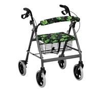 Uorisanigo Rollator Walker Accessories - Funda para personas mayores, con lazo verde, decoración del día de San Patricio, fundas de asiento para damas, funda antipolvo para andador con asiento