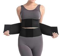 Uornwz Floralshe Fajas, Belt Waist Cincher Ab Belt Tummy Control Body Shaper with Triple Wrap Women Waist Trainer Plus Size, Negro , L