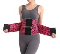 Uornwz Floralshe Fajas, Belt Waist Cincher Ab Belt Tummy Control Body Shaper with Triple Wrap Women Waist Trainer Plus Size, Rosa., S