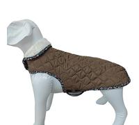 UOSIA Abrigo cálido para Perro, Chaqueta Acolchada Impermeable de Lana para Perro, Abrigo Ajustable a Prueba de Viento para Clima frío con Agujero para Correa, Chaqueta de Nieve para Perro, Ropa