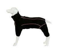UOSIA Abrigo de Invierno para Perros de Cuerpo Completo, Abrigo cálido a Prueba de Viento para Cachorros con arnés/Agujero para Correa, Traje de Nieve Reflectante con Cremallera para Perros