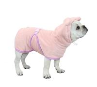 UOSIA Abrigo De Secado De Perro Lindo Albornoz De Baño Toalla Absorbente Vestidos para Cachorros para Después del Baño Roba con Capucha De Secado Rápido Ajustable para Perros Y Gatos