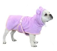 UOSIA Abrigo De Secado De Perro Lindo Albornoz De Baño Toalla Absorbente Vestidos para Cachorros para Después del Baño Roba con Capucha De Secado Rápido Ajustable para Perros Y Gatos