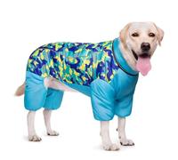 UOSIA Abrigo para Perro, Chaqueta Impermeable para Invierno, cálido Traje de Nieve para Perro de Cuerpo Completo con Cremallera y Forro Polar, Ropa para Mascotas