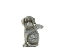 UOSIA Ángel Mascota Perro Memorial Piedra Estatua lápida para Mascotas Grave Markes for Loss Dog Sympathy Gift Resina Pet Memorial Stone