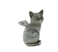 UOSIA Ángel Mascota Perro Memorial Piedra Estatua lápida para Mascotas Grave Markes for Loss Dog Sympathy Gift Resina Pet Memorial Stone