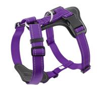 UOSIA Arnes De Perros Grandes Chaleco Reflectante Ajustable Sin Tirar De Mascotas con Hebillas Y 13 Pinzas De Correa Arnes De Perros De Nylon Cómodo para Medianos Y Grandes