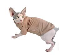 UOSIA Camisa De Gatos Sphynx Camiseta Sin Pelo Pajamas Tórtito De Tortuga Algodón De Algodón Suave Camisetas De Gatito con Mangas para Sphynx Cornish Rex, Devon Rex, Peterbald