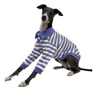 UOSIA Camisas para Perros Polo para Perros a Rayas Transpirables con Cuello Polo y Mangas Ropa para Perros medianos Grandes Niño Niña Otoño Invierno Jersey para Perros Ropa para Galgos Italianos