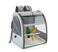 UOSIA Carrier De Mochila para Pájaros con Percha - Carrera De Viaje Portátil De Mascotas Pequeñas para Loros, Conejitos, Conejillos De Indias, Hámsters Y Reptiles