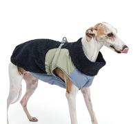 UOSIA Chaleco de Invierno de Lana para Perros, Chaqueta cálida para Mascotas con Orificio para Correa, Abrigo Ajustable y Resistente al Viento con Cremallera para Perros medianos