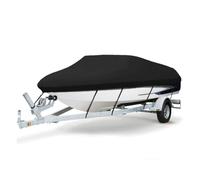 UOSIA Cubierta De Barco 210D Cubierta De Barco Remolquable Impermeable De Servicio Pesado Cubierta Marina Fuera De Bordo De 17-19ft Para Barco De Barco De Velocidad A Prueba De Sol En V-Hull